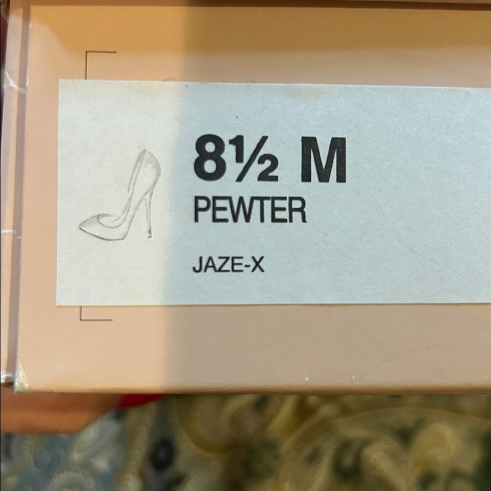 Bcbgeneration Pewter Silver Glitter Heels Size 8 … - image 7